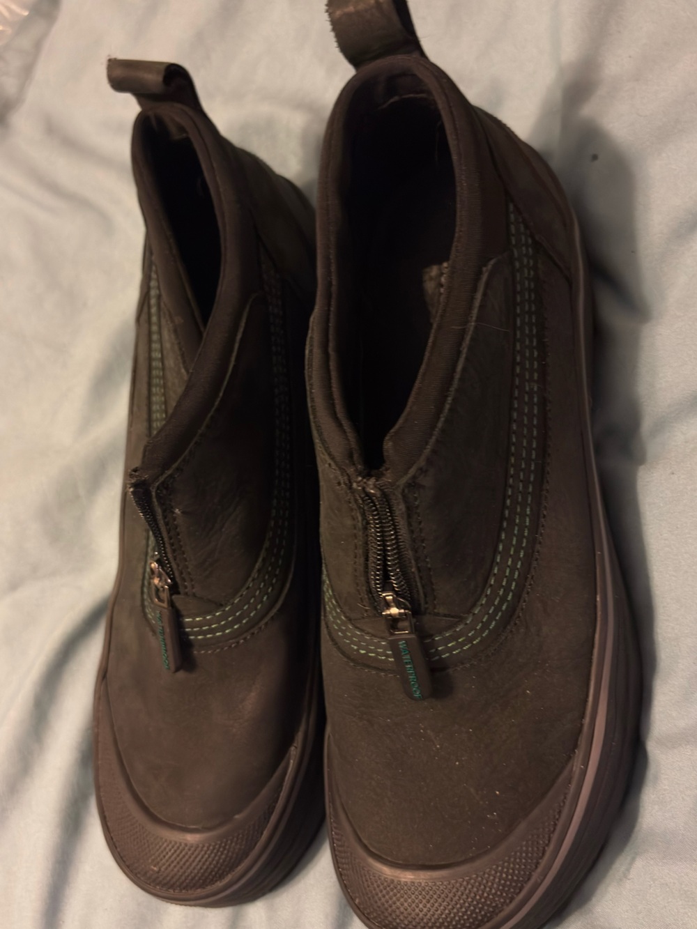 Almost New Clarks Women's Black Zip Front Ankle Booties